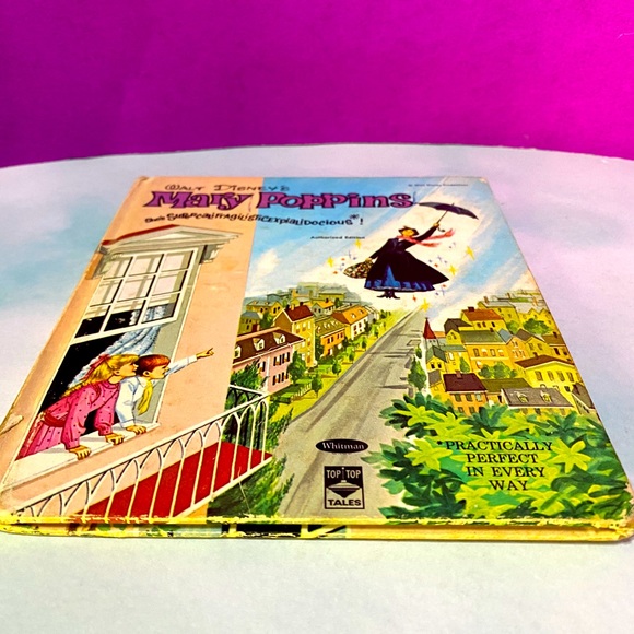 WALT DISNEY’S VTG 1964 MARY POPPINS COLLECTIBLE HARDCOVER BOOK WHITMAN #2450 - Picture 15 of 16